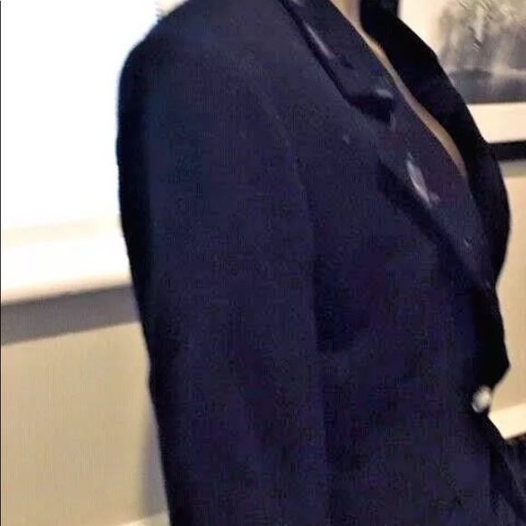 Vintage VALENTINO Classic Black Skirt Suit 8/10 - Picture 2 of 11